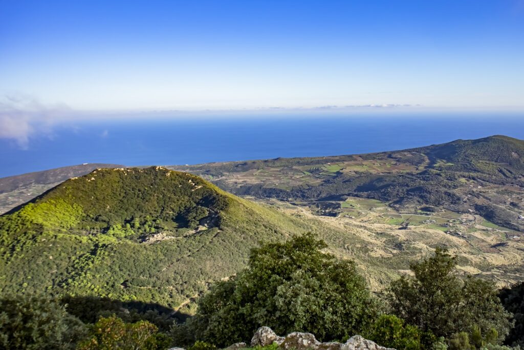 View over Pantelleria and the sea